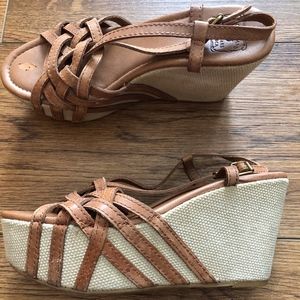 Lucky Brand camel heels